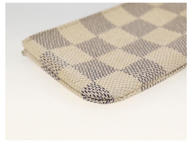 LOUIS VUITTON Pochette Cles Damier Azur Monedero N62659 LV Auth BAZ751 - vista 9