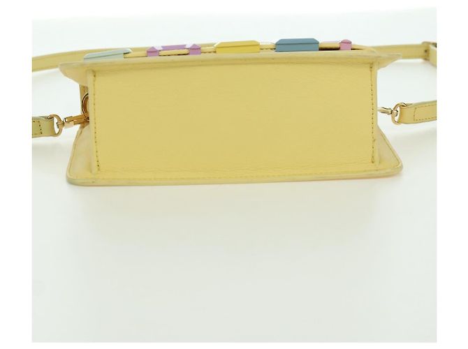 BALLY Borsa in pelle con logo BALLY limitata a 30 pezzi oro giallo Auth am11184SM D'oro - vista 10