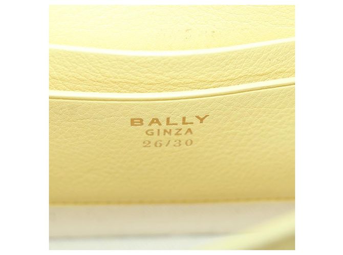 BALLY Borsa in pelle con logo BALLY limitata a 30 pezzi oro giallo Auth am11184SM D'oro - vista 18