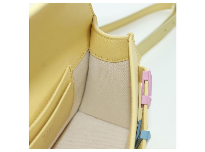 BALLY Borsa in pelle con logo BALLY limitata a 30 pezzi oro giallo Auth am11184SM D'oro - vista 20