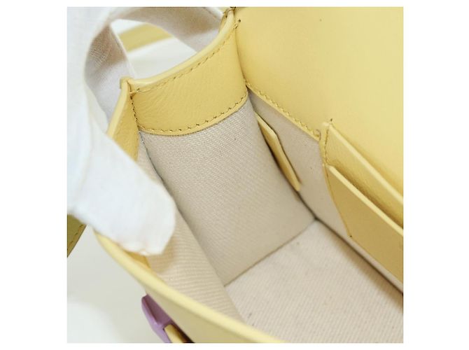 BALLY Borsa in pelle con logo BALLY limitata a 30 pezzi oro giallo Auth am11184SM D'oro - vista 21