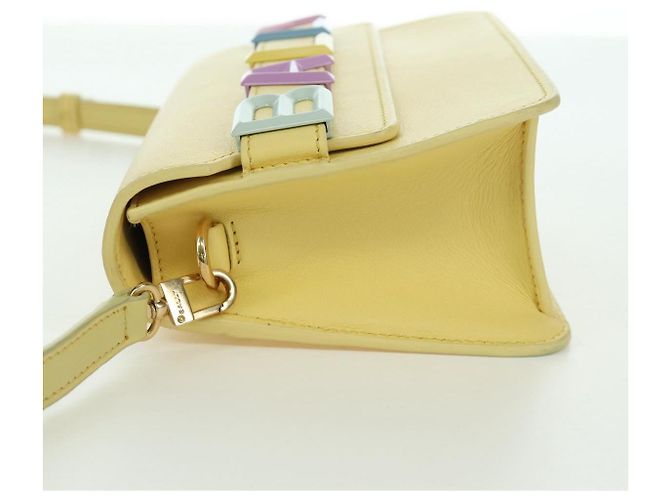 BALLY Borsa in pelle con logo BALLY limitata a 30 pezzi oro giallo Auth am11184SM D'oro - vista 4