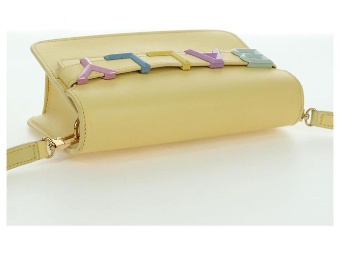 BALLY Borsa in pelle con logo BALLY limitata a 30 pezzi oro giallo Auth am11184SM D'oro - vista 6