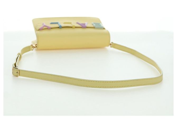 BALLY Borsa in pelle con logo BALLY limitata a 30 pezzi oro giallo Auth am11184SM D'oro - vista 7