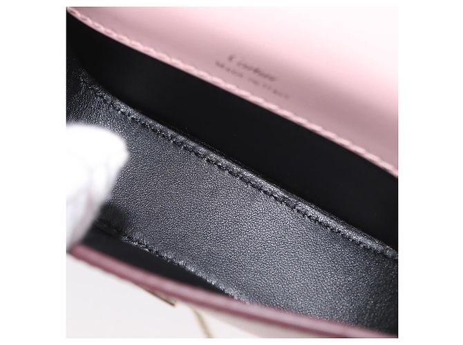 Borsa a spalla a catena Cartier in pelle rosa e oro Auth 167176SM D'oro - vista 17