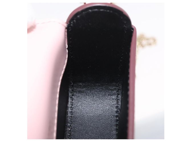 Borsa a spalla a catena Cartier in pelle rosa e oro Auth 167176SM D'oro - vista 18