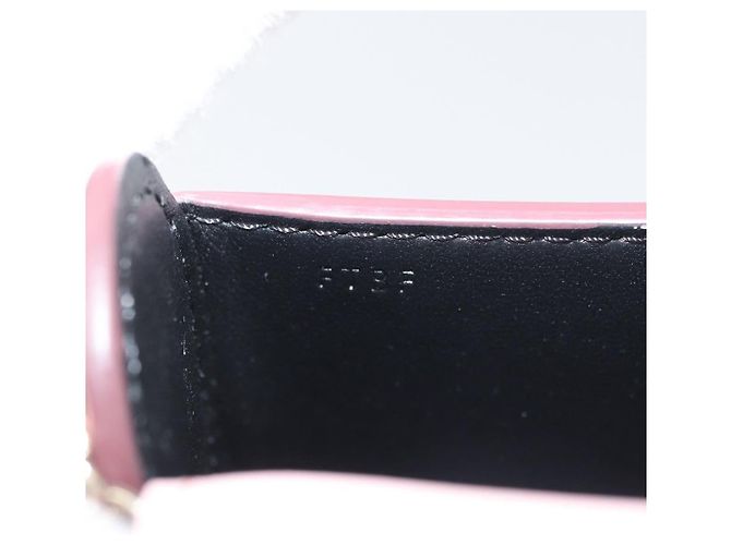Borsa a spalla a catena Cartier in pelle rosa e oro Auth 167176SM D'oro - vista 20