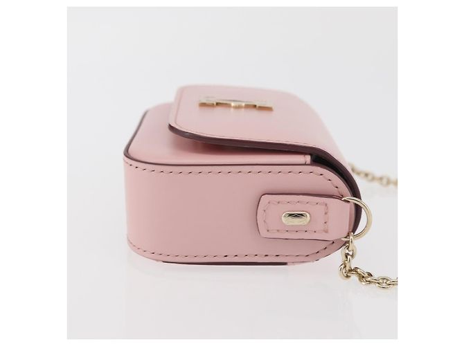 Borsa a spalla a catena Cartier in pelle rosa e oro Auth 167176SM D'oro - vista 4