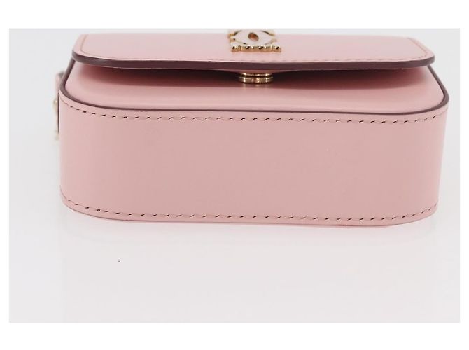 Borsa a spalla a catena Cartier in pelle rosa e oro Auth 167176SM D'oro - vista 9