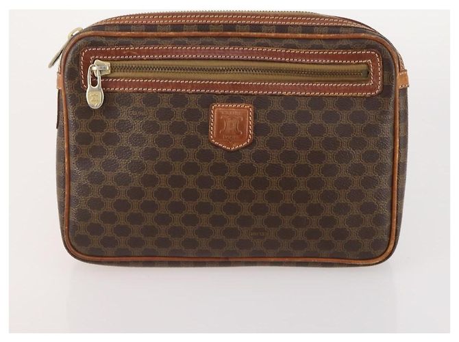LOUIS VUITTON Borsa Saint Laurent Celine Hermes Gucci PVC 7 Set Beige Auth 155795 Marrone Rosso Monogramma - vista 11