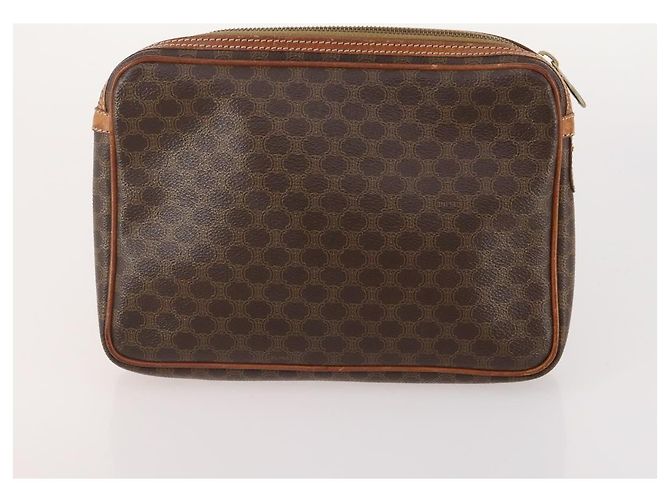 LOUIS VUITTON Borsa Saint Laurent Celine Hermes Gucci PVC 7 Set Beige Auth 155795 Marrone Rosso Monogramma - vista 12