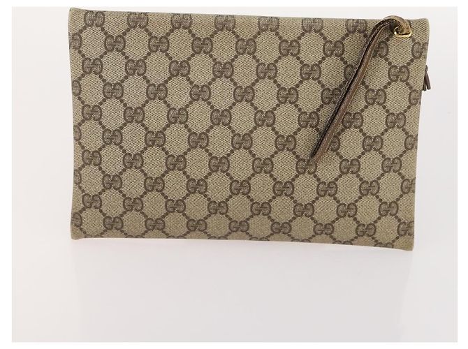 LOUIS VUITTON Borsa Saint Laurent Celine Hermes Gucci PVC 7 Set Beige Auth 155795 Marrone Rosso Monogramma - vista 15