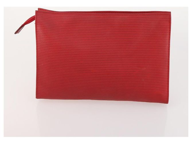 LOUIS VUITTON Borsa Saint Laurent Celine Hermes Gucci PVC 7 Set Beige Auth 155795 Marrone Rosso Monogramma - vista 18