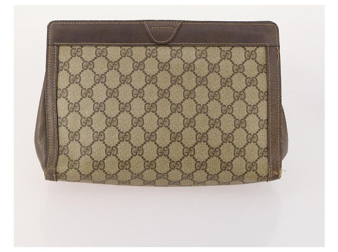 LOUIS VUITTON Borsa Saint Laurent Celine Hermes Gucci PVC 7 Set Beige Auth 155795 Marrone Rosso Monogramma - vista 6