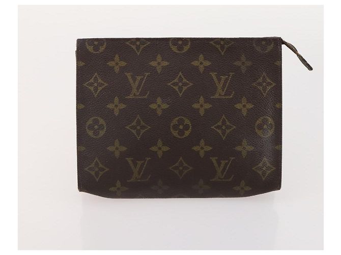 LOUIS VUITTON Borsa Saint Laurent Celine Hermes Gucci PVC 7 Set Beige Auth 155795 Marrone Rosso Monogramma - vista 8