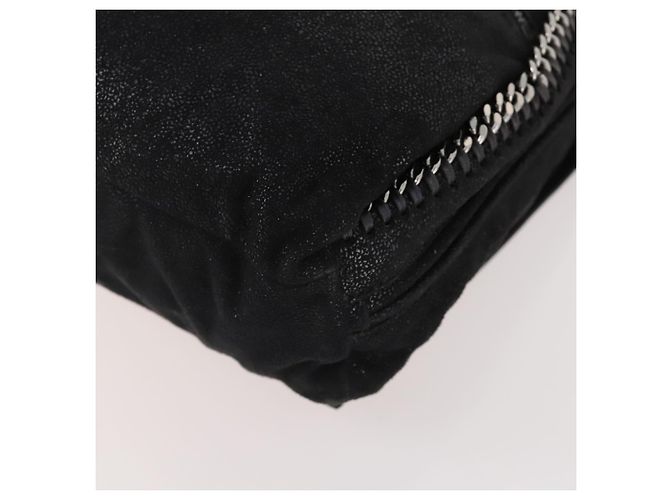 Autre Marque Zaino Falabella in suede nero e argento di Stella McCartney Auth BA11573 - vista 12