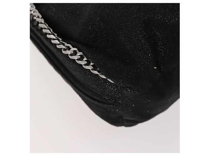 Autre Marque Zaino Falabella in suede nero e argento di Stella McCartney Auth BA11573 - vista 13