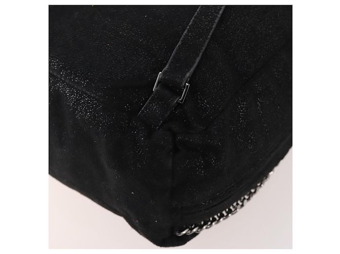 Autre Marque Zaino Falabella in suede nero e argento di Stella McCartney Auth BA11573 - vista 14