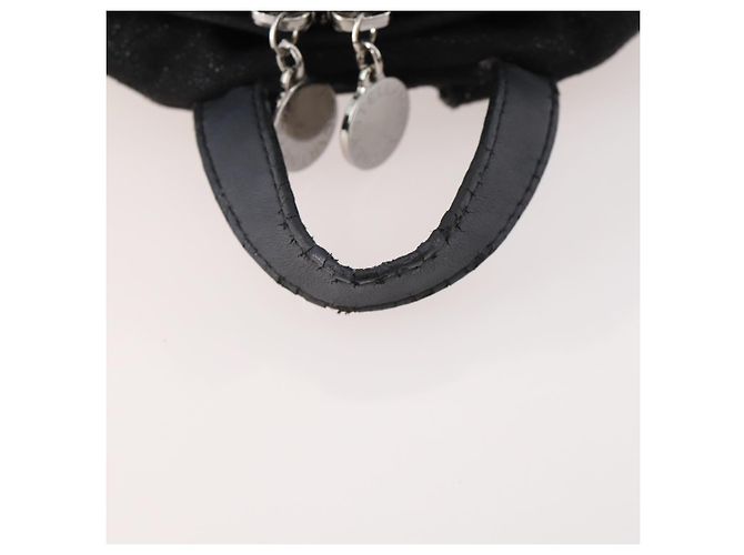 Autre Marque Zaino Falabella in suede nero e argento di Stella McCartney Auth BA11573 - vista 7