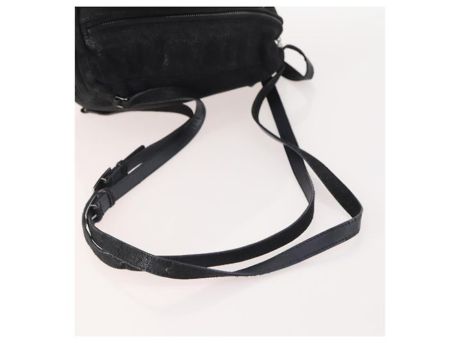 Autre Marque Zaino Falabella in suede nero e argento di Stella McCartney Auth BA11573 - vista 9