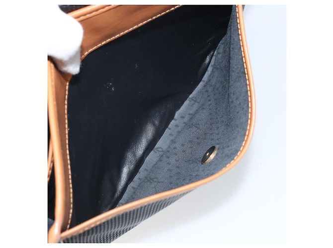 SAINT LAURENT Shoulder Bag Leather Black Gold Auth 166787 Golden - view 23