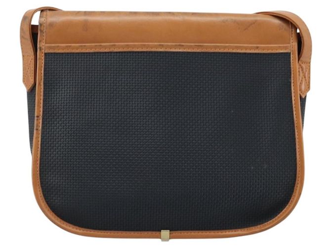 SAINT LAURENT Shoulder Bag Leather Black Gold Auth 166787 Golden - view 3