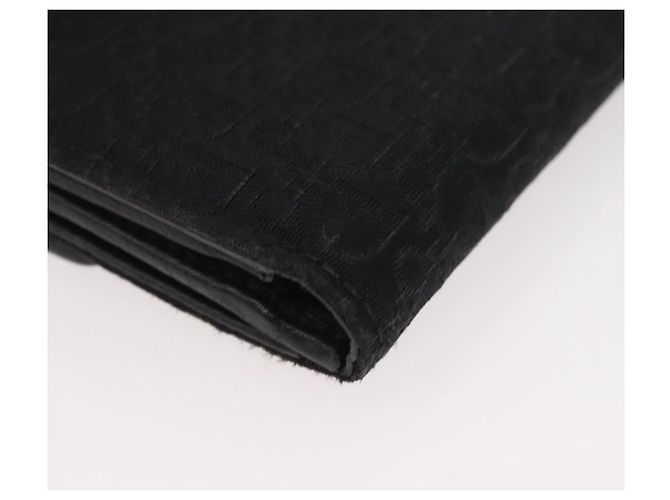 Christian Dior Trotter Canvas Lange Geldbörse Schwarz Silber Auth YKZ413A - Ansicht 10