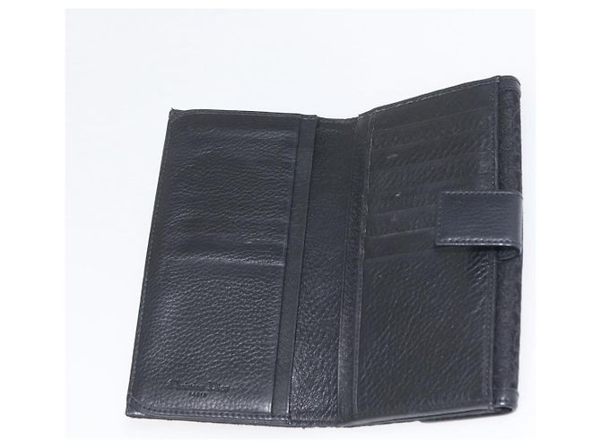 Christian Dior Trotter Canvas Lange Geldbörse Schwarz Silber Auth YKZ413A - Ansicht 13