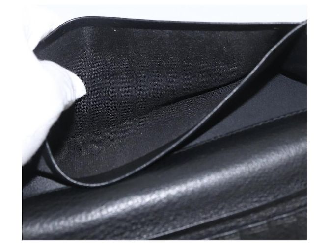 Christian Dior Trotter Canvas Lange Geldbörse Schwarz Silber Auth YKZ413A - Ansicht 16