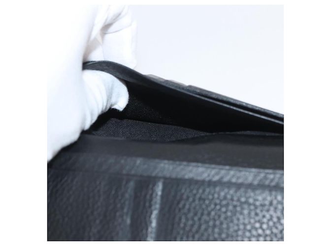 Christian Dior Trotter Canvas Lange Geldbörse Schwarz Silber Auth YKZ413A - Ansicht 17
