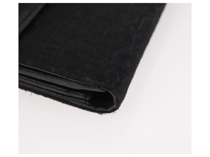 Christian Dior Trotter Canvas Lange Geldbörse Schwarz Silber Auth YKZ413A - Ansicht 8