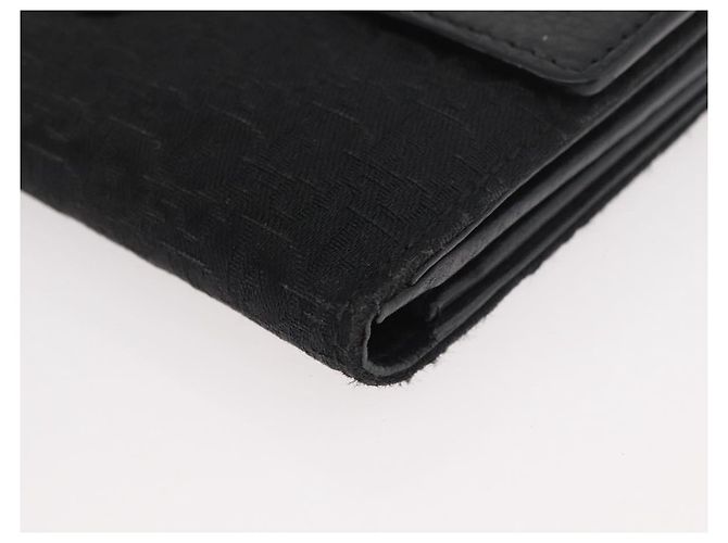 Christian Dior Trotter Canvas Lange Geldbörse Schwarz Silber Auth YKZ413A - Ansicht 9