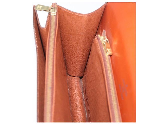 LOUIS VUITTON Borsa a Mano Epi Concorde Marrone M52133 LV Auth ka3633 - vista 19