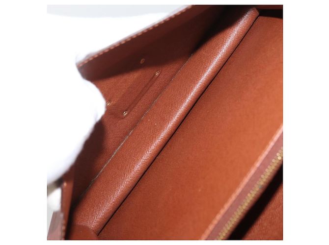 LOUIS VUITTON Borsa a Mano Epi Concorde Marrone M52133 LV Auth ka3633 - vista 20