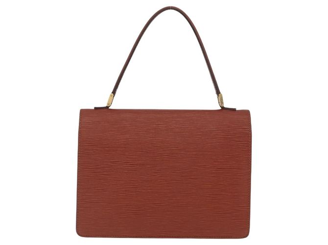 LOUIS VUITTON Borsa a Mano Epi Concorde Marrone M52133 LV Auth ka3633 - vista 3