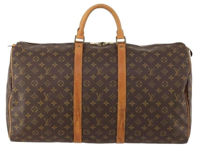 LOUIS VUITTON Borsa Boston Monogram Keepall 55 M41424 LV Auth am10942 Monogramma - vista 2