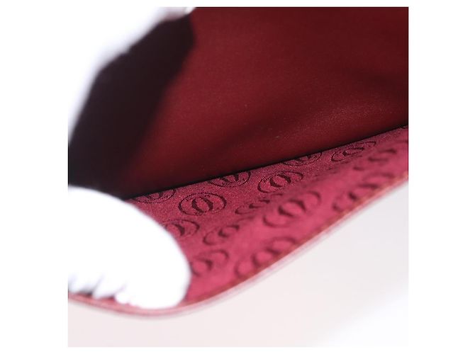 CARTIER Must Line Borsa a Spalla Pelle Bordeaux Oro Auth 174487 D'oro Bordò - vista 19