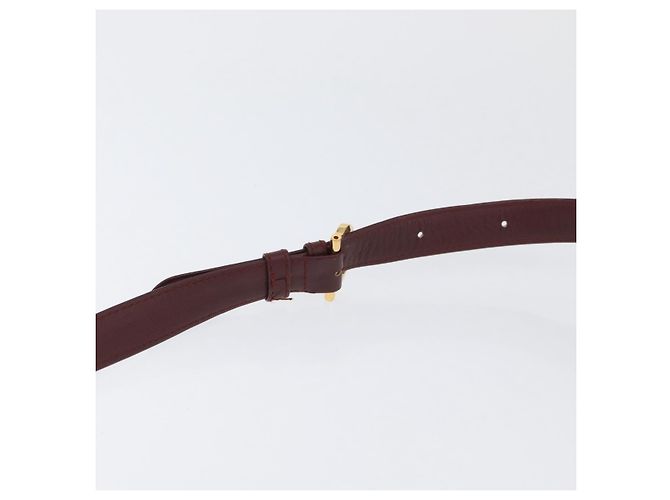 CARTIER Must Line Borsa a Spalla Pelle Bordeaux Oro Auth 174487 D'oro Bordò - vista 8