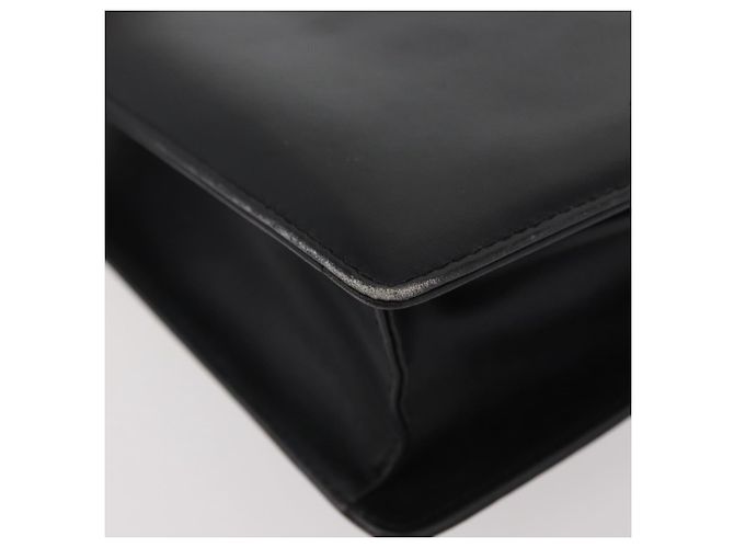 Bolsa de Ombro de Couro Preta e Dourada GUCCI 004 406 0105 Auth YKZ363 Preto Dourado - vista 11