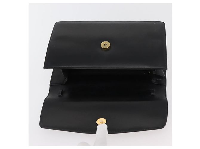 Bolsa de Ombro de Couro Preta e Dourada GUCCI 004 406 0105 Auth YKZ363 Preto Dourado - vista 13