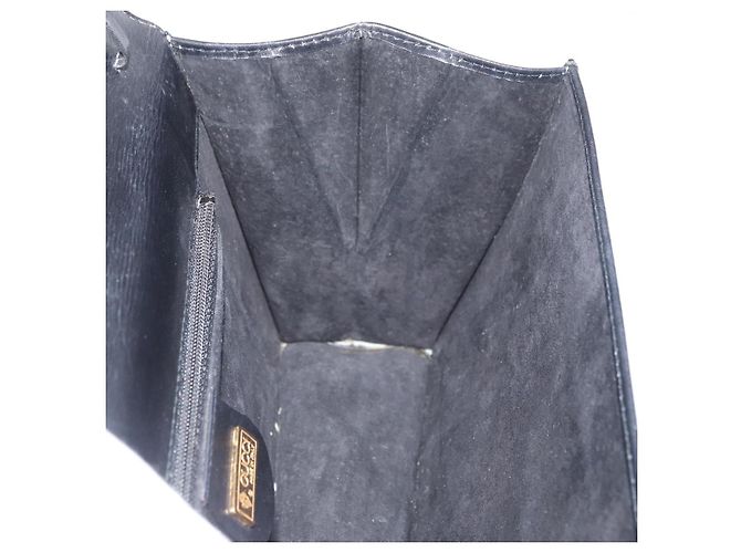 Bolsa de Ombro de Couro Preta e Dourada GUCCI 004 406 0105 Auth YKZ363 Preto Dourado - vista 16