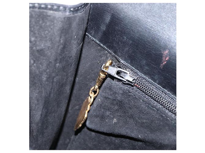 Bolsa de Ombro de Couro Preta e Dourada GUCCI 004 406 0105 Auth YKZ363 Preto Dourado - vista 18