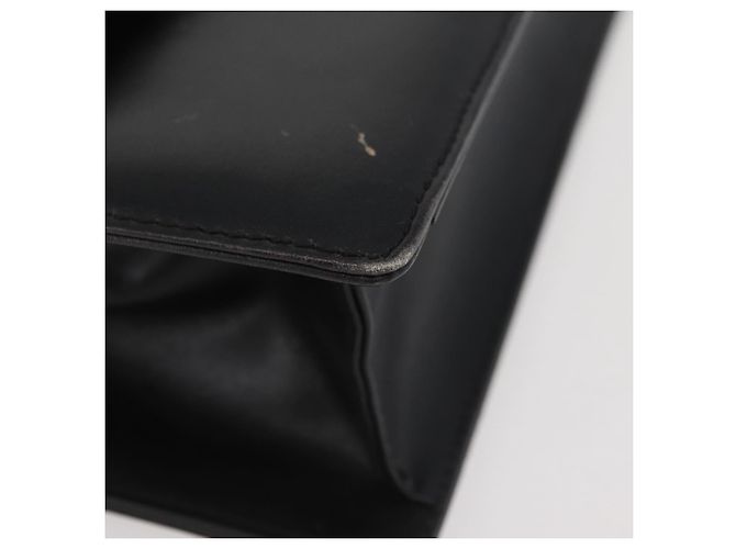 Bolsa de Ombro de Couro Preta e Dourada GUCCI 004 406 0105 Auth YKZ363 Preto Dourado - vista 8