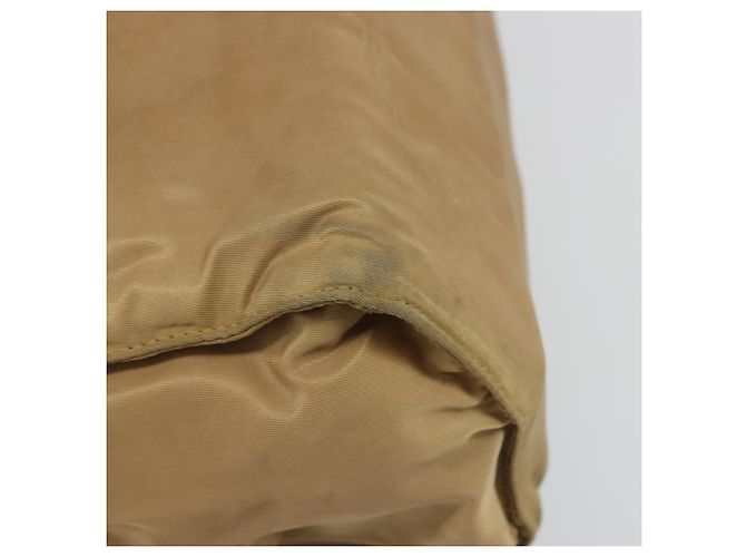 PRADA Borsa a mano in nylon beige oro Auth bs34269 D'oro - vista 13