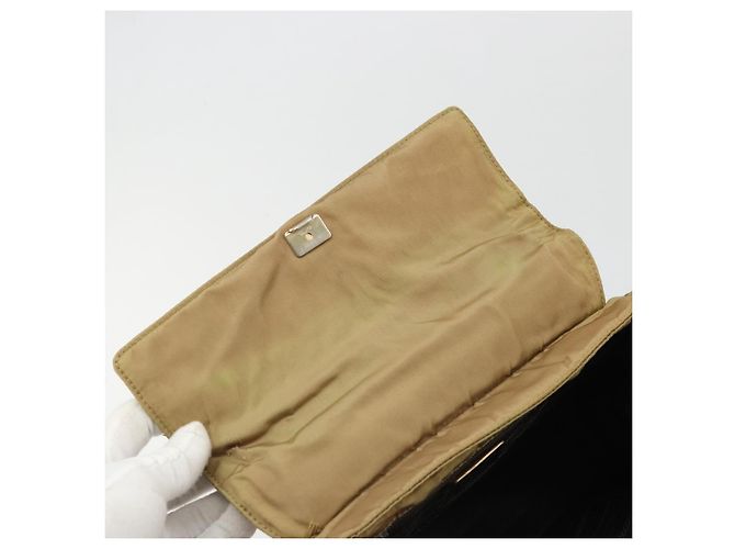 PRADA Borsa a mano in nylon beige oro Auth bs34269 D'oro - vista 15