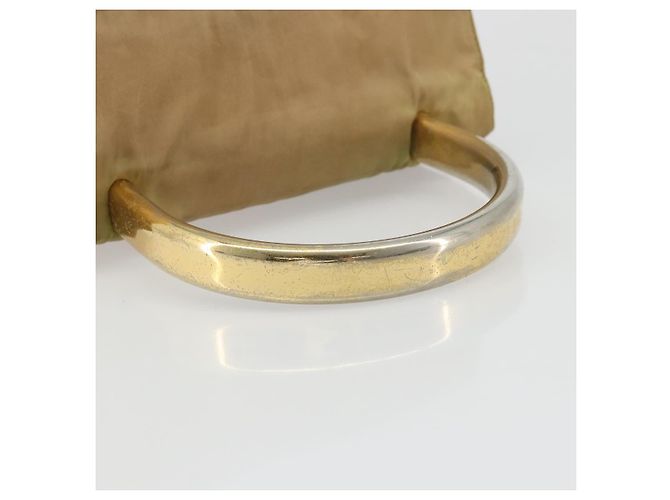 PRADA Borsa a mano in nylon beige oro Auth bs34269 D'oro - vista 7