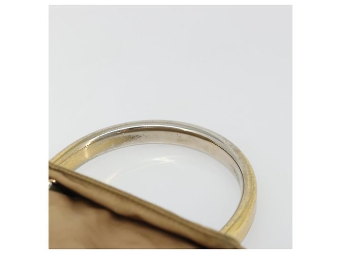 PRADA Borsa a mano in nylon beige oro Auth bs34269 D'oro - vista 8