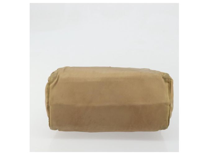 PRADA Borsa a mano in nylon beige oro Auth bs34269 D'oro - vista 9