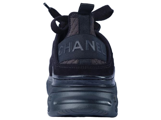 Chanel Interlocking CC Logo Sneakers Schwarz - Ansicht 4