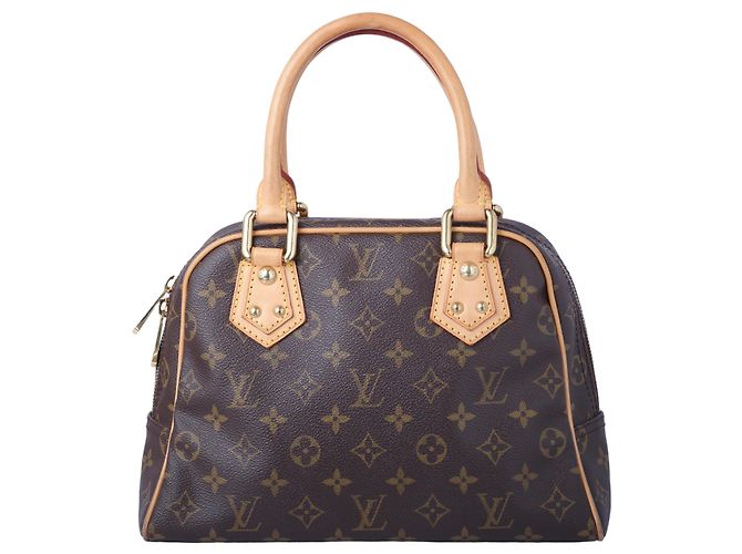 Borsa Manhattan PM in tela Monogram Louis Vuitton Marrone - vista 3